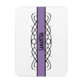 Paars Deco Vourish Premium Magnet Magneet (Verticaal)