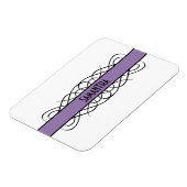 Paars Deco Vourish Premium Magnet Magneet (Linkerzijde)