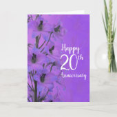 Paars delphinium op de kaart voor een paar jaar (Voorkant)