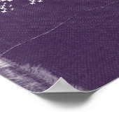 Paars Denim Fitness Poster (Hoek)