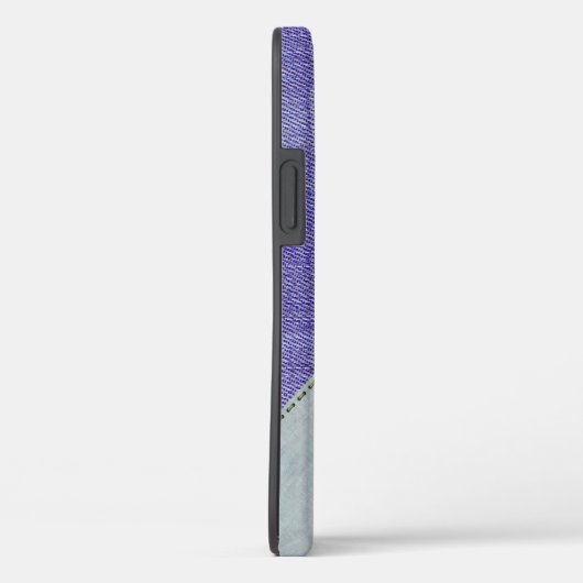 Paars Denim Heart Case-Mate iPhone Case (Achterkant / Rechts)