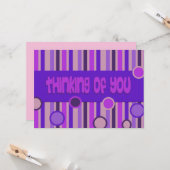 paars denken aan jou kaart (Voorkant / Achterkant in situ)