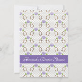 Paars Derby Pet Vrijgezellenfeest Kaart (Achterkant)