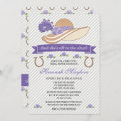 Paars Derby Pet Vrijgezellenfeest Kaart (Voorkant / Achterkant)