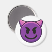 Paars Devil Emoji Magnet (Voorkant / Achterkant)