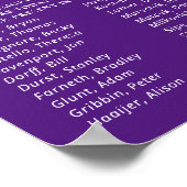 Paars Deze kandelen brandt klasse Reunion Memorial Poster (Hoek)