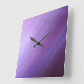 Paars diagonaal ontwerp vierkante klok (Hoek)