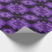Paars diamanten mozaïektegels, omslagpapier cadeaupapier (Hoek)