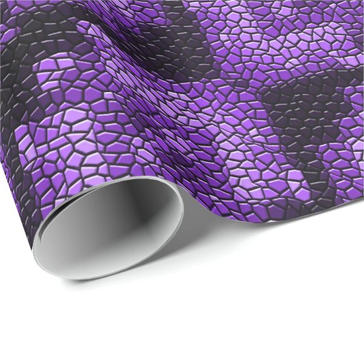 Paars diamanten mozaïektegels, omslagpapier cadeaupapier (Rol Hoek)