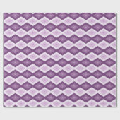 Paars diamantpatroon cadeaupapier (Vlak)