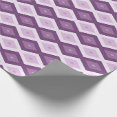 Paars diamantpatroon cadeaupapier (Hoek)