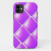 Paars diamantpatroon Case-Mate iPhone case (Achterkant)