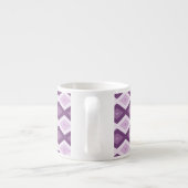Paars diamantpatroon espresso kop (Achterkant)