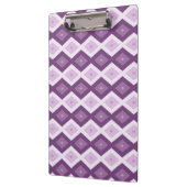 Paars diamantpatroon klembord (Links)
