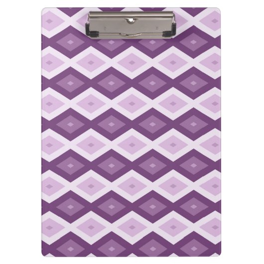 Paars diamantpatroon klembord (Voorkant)