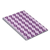 Paars diamantpatroon notitieboek (Rechterzijde)