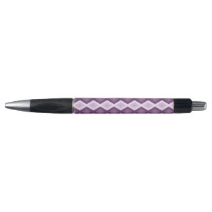 Paars diamantpatroon pen