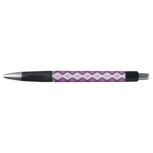 Paars diamantpatroon pen (Voorkant)