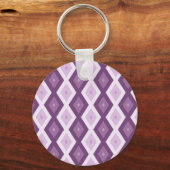 Paars diamantpatroon sleutelhanger (Voorkant)