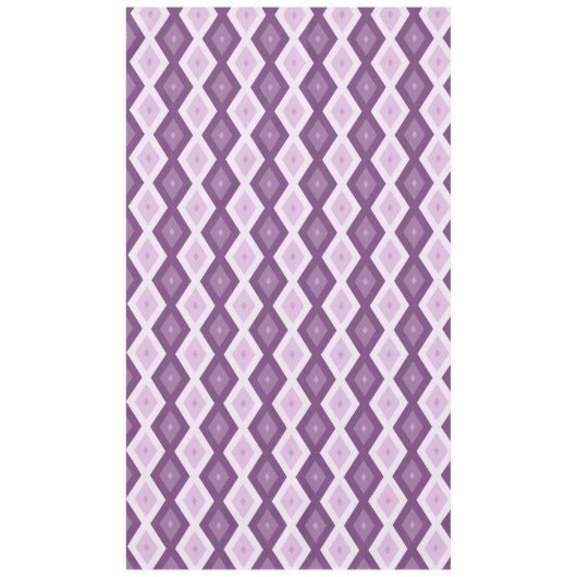 Paars diamantpatroon tafelkleed (Voorkant)