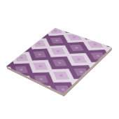 Paars diamantpatroon tegeltje (Zijkant)