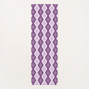 Paars diamantpatroon yogamat