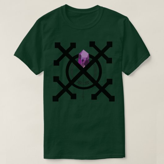 Paars Diamond Emblem T-shirt (Design voorkant)