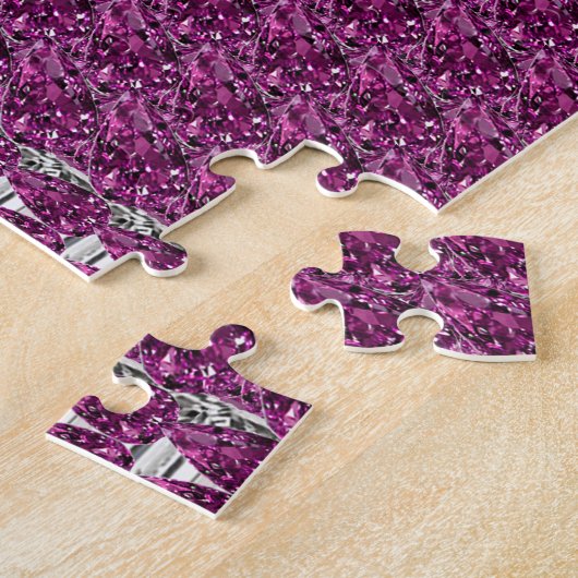 Paars Diamond Legpuzzel (Zijkant)