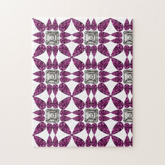 Paars Diamond Legpuzzel (Verticaal)