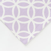 Paars Diamond Pattern Personalized Fleece Blanket (Hoek)