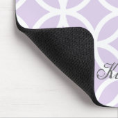 Paars Diamond Pattern Personalized Mousepad Muismat (Hoek)