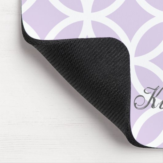 Paars Diamond Pattern Personalized Mousepad Muismat (Hoek)