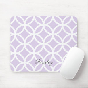 Paars Diamond Pattern Personalized Mousepad Muismat