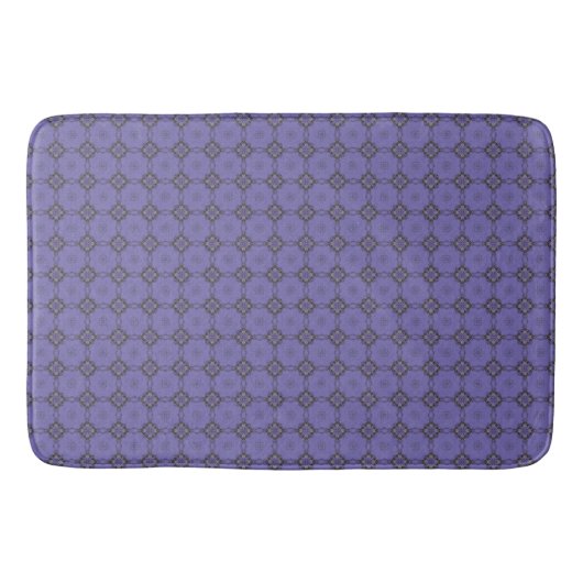 Paars Diamond Square Patroon Badmat (Voorkant)