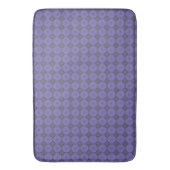 Paars Diamond Square Patroon Badmat (Voorkant Verticaal)