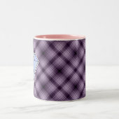 Paars Diamond Tweekleurige Koffiemok (Center)