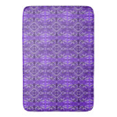 Paars Diamond-y Abstract Pattern Badmat (Voorkant Verticaal)