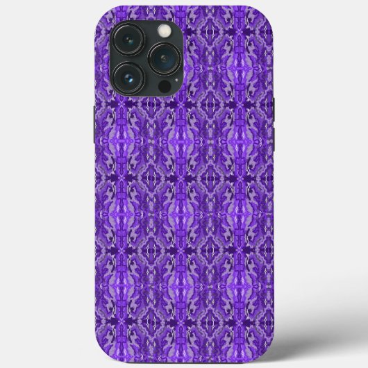 Paars Diamond-y Abstract Pattern Case-Mate iPhone Case (Achterkant)