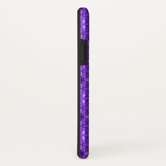 Paars Diamond-y Abstract Pattern Case-Mate iPhone Case (Achterkant / rechts)