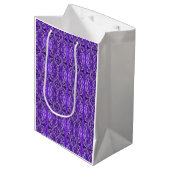 Paars Diamond-y Abstract Pattern Medium Cadeauzakje (Voorkant Gekanteld)