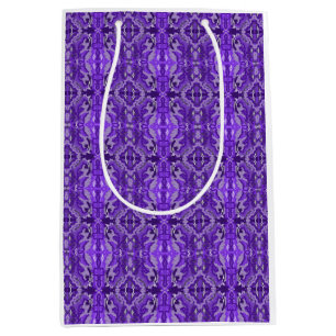 Paars Diamond-y Abstract Pattern Medium Cadeauzakje