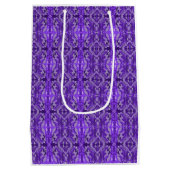 Paars Diamond-y Abstract Pattern Medium Cadeauzakje (Achterkant)