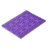 Paars Diamond-y Abstract Pattern Notitieboek (Linkerzijde)