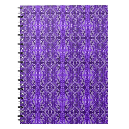 Paars Diamond-y Abstract Pattern Notitieboek (Voorkant)
