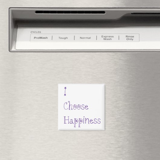 Paars die ik kies geluk magneet (Insitu (Vaatwasser))