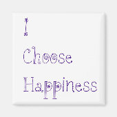 Paars die ik kies geluk magneet (Voorkant)