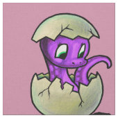 Paars Dinosaur Hatchling Stof (Close Up)