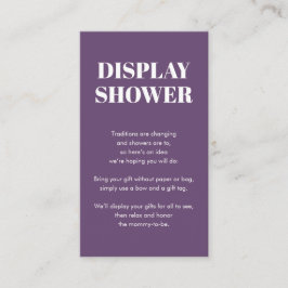 Paars | Display Douche Kaart