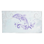 Paars dolfijn persoonlijk Hoesje Kussensloop (Achterkant-Rechts)