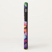 Paars Doodle Abstract iPhone Hoesje (Achterkant/links)